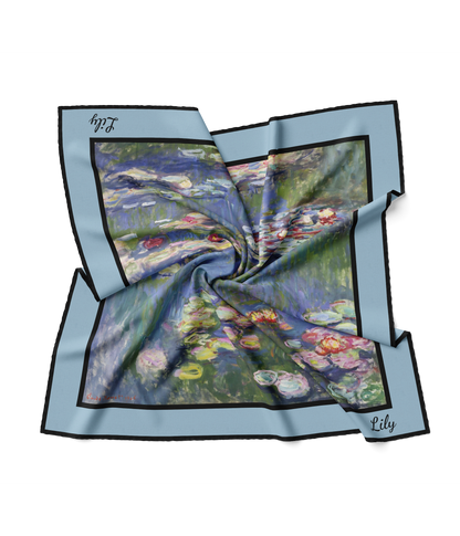 &quot;Water Lillies&quot; Square Scarf