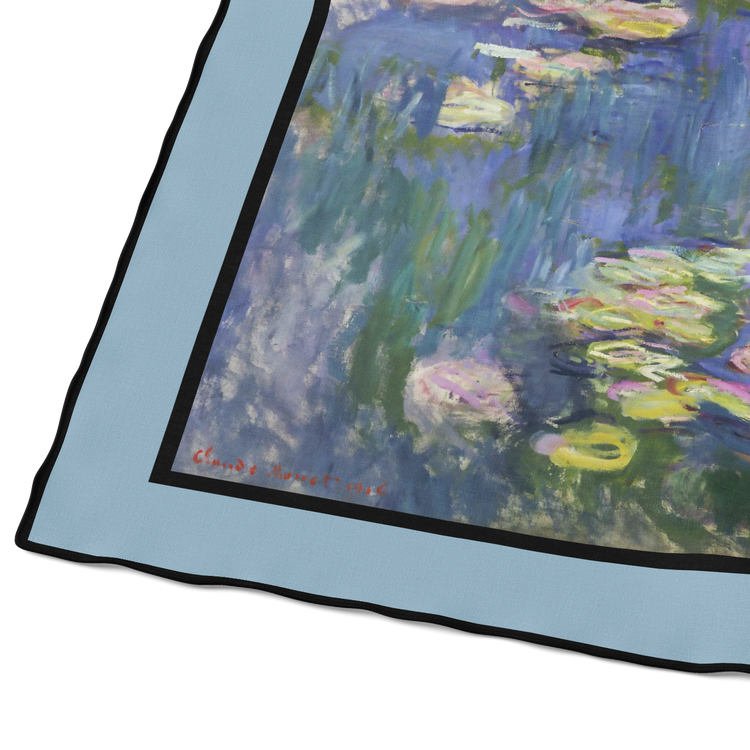 &quot;Water Lillies&quot; Square Scarf