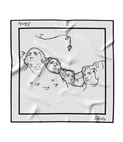 &quot;Mount Rushmore&quot; Square Scarf