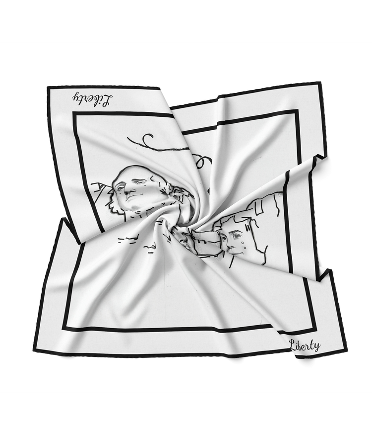 &quot;Mount Rushmore&quot; Square Scarf
