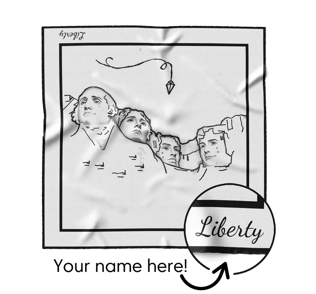 "Mount Rushmore" Square Scarf