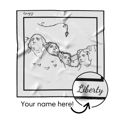 &quot;Mount Rushmore&quot; Square Scarf