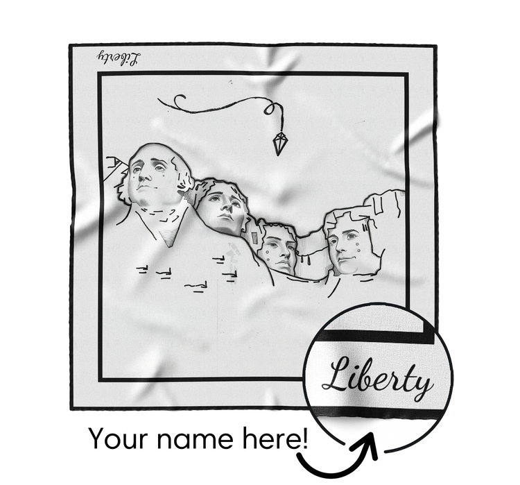&quot;Mount Rushmore&quot; Square Scarf
