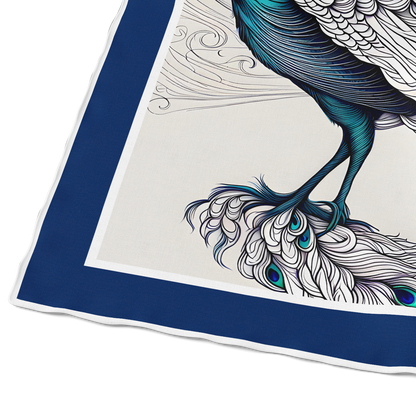 &quot;Peacock Feather&quot; Square Scarf
