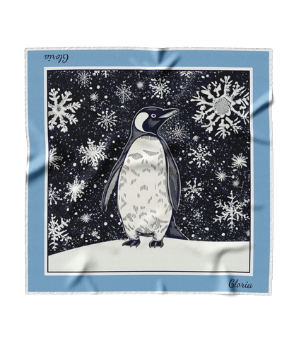 &quot;Penguin in the Snow&quot; Square Scarf