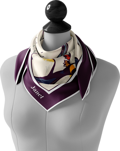 &quot;Penguin Party&quot; Square Scarf