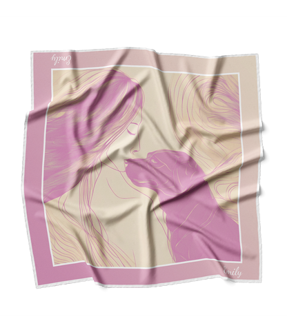 &quot;Pink Pawnnection&quot; Square Scarf