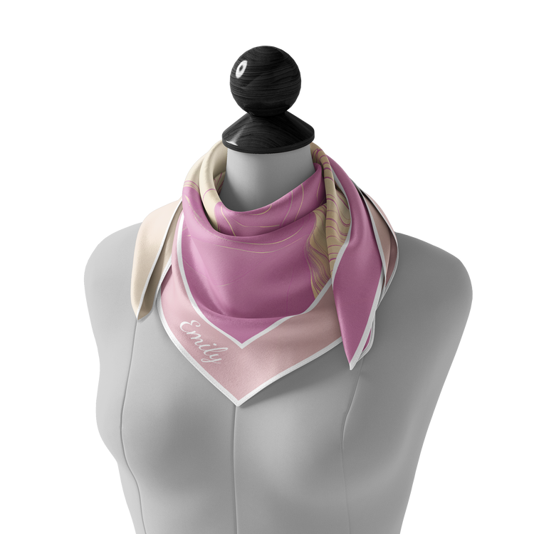 &quot;Pink Pawnnection&quot; Square Scarf