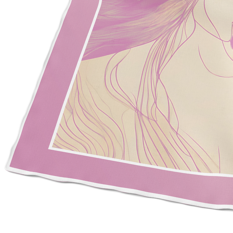 &quot;Pink Pawnnection&quot; Square Scarf