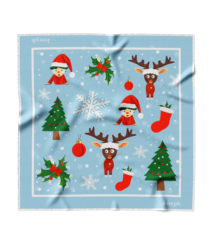 &quot;Rudolph and Friends&quot; Square Scarf