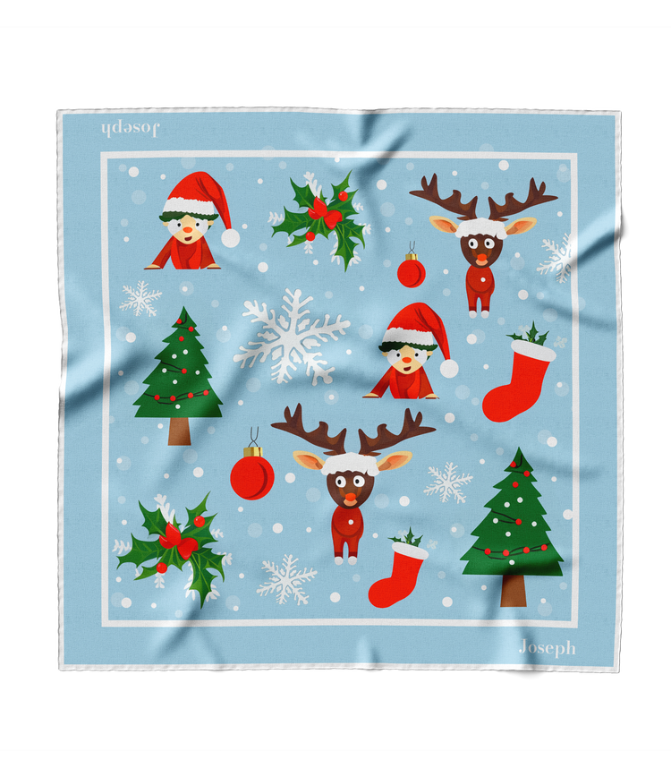 &quot;Rudolph and Friends&quot; Square Scarf