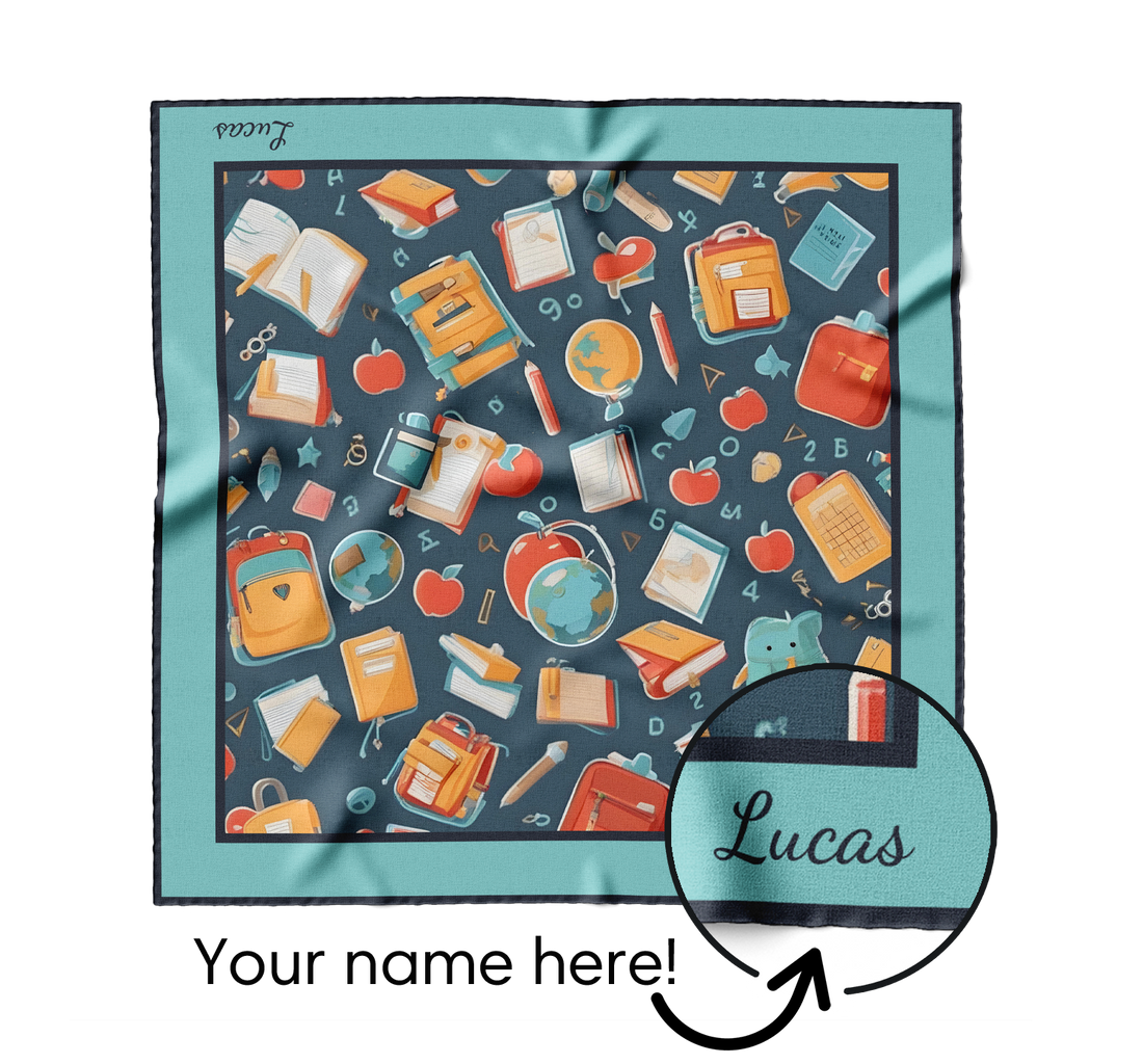 "School Supplies Party" Square Scarf