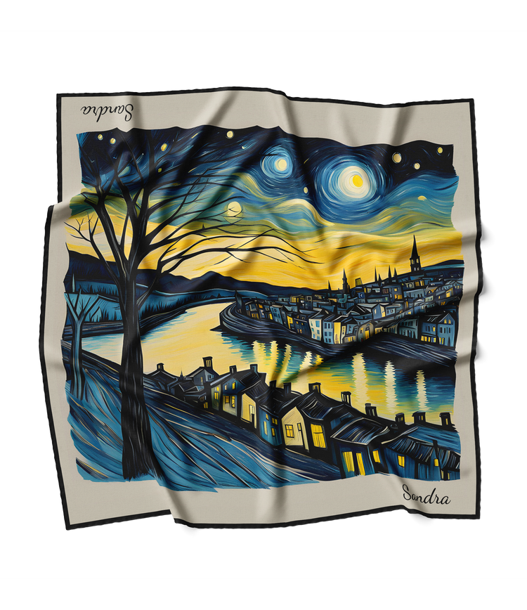 &quot;Starry Night&quot; Square Scarf