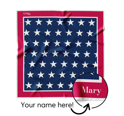 &quot;Stars and Stripes&quot; Square Scarf