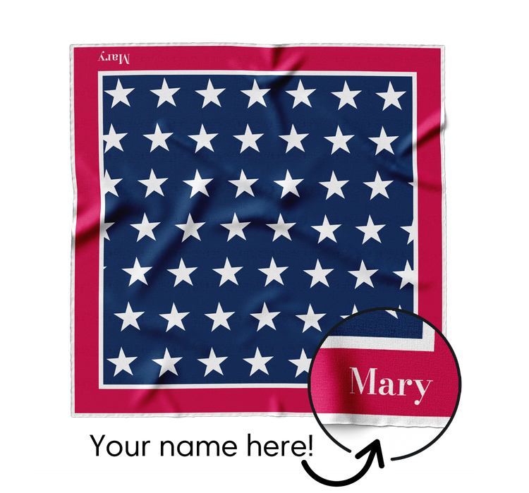 &quot;Stars and Stripes&quot; Square Scarf