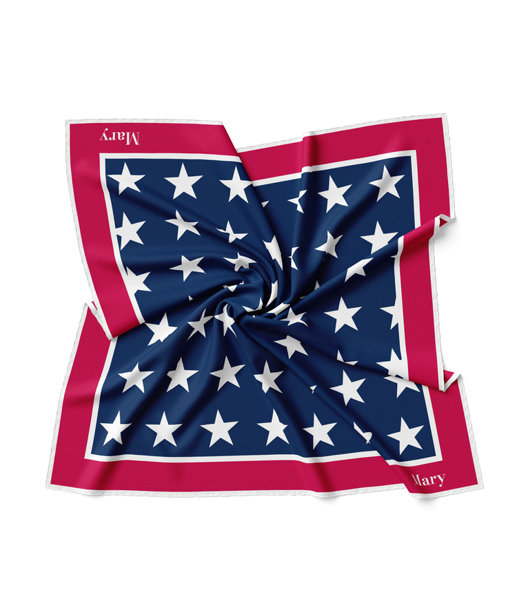 &quot;Stars and Stripes&quot; Square Scarf