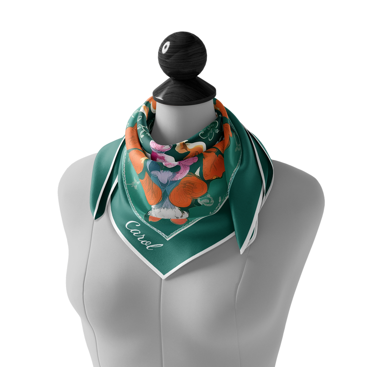 &quot;Petal Dream&quot; Square Scarf