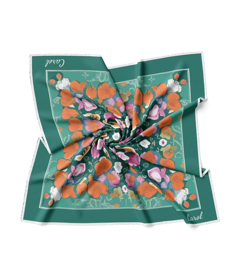 &quot;Petal Dream&quot; Square Scarf