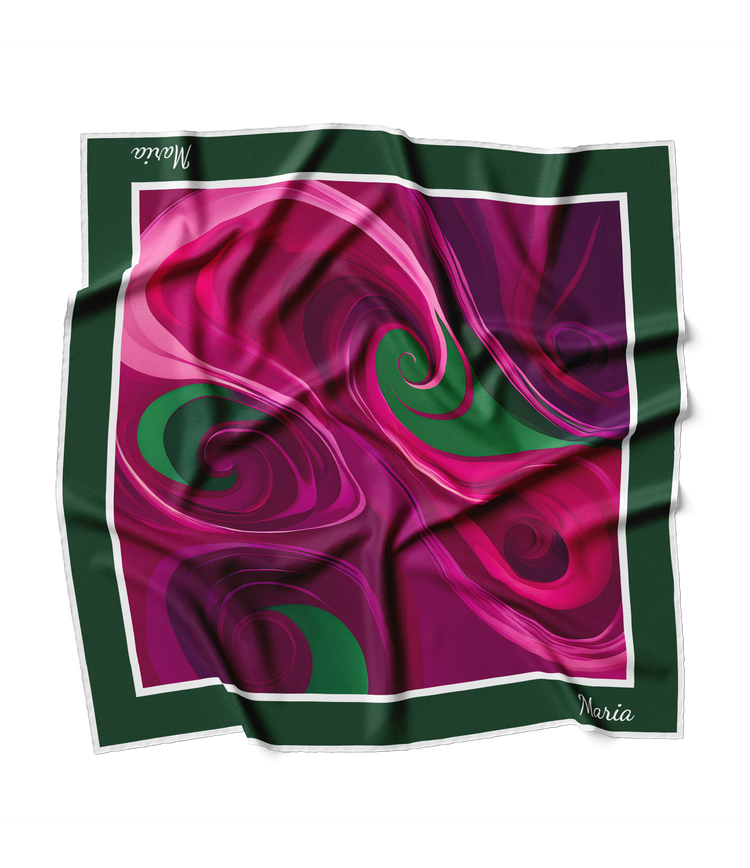 &quot;Purple Swirl&quot; Square Scarf