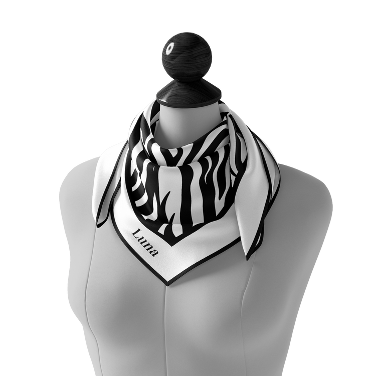 &quot;Zebra&quot; Square Scarf