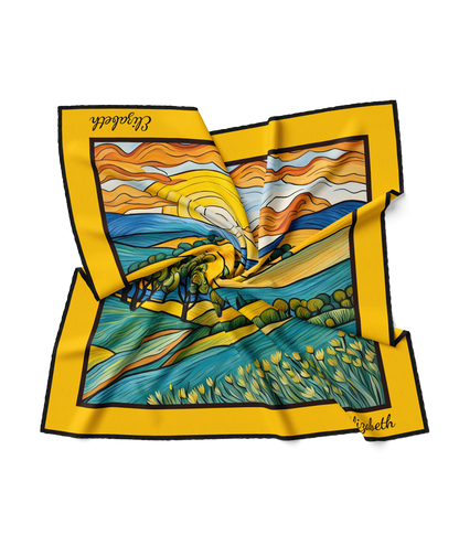 &quot;Van-Gogh Meadow&quot; Square Scarf