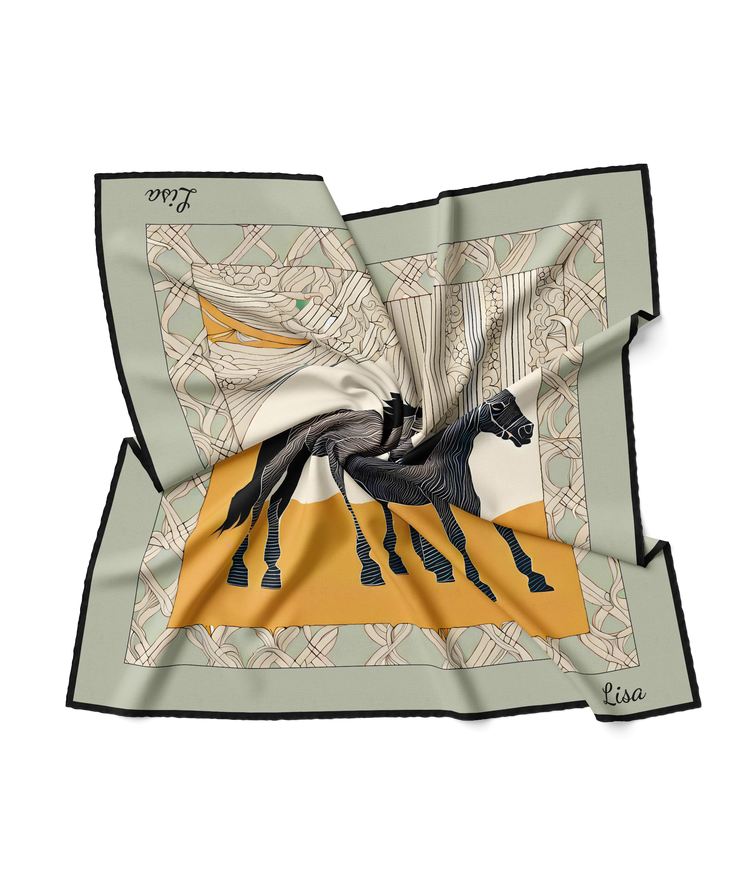 &quot;Wild Horses&quot; Square Scarf