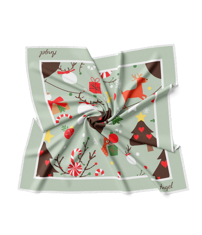 &quot;Woodland Party&quot; Square Scarf