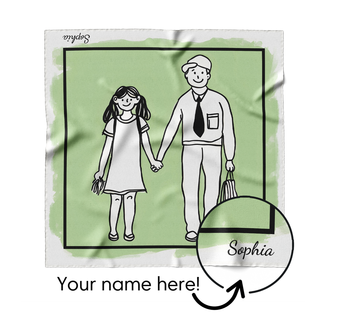 "Back to School" Square Scarf