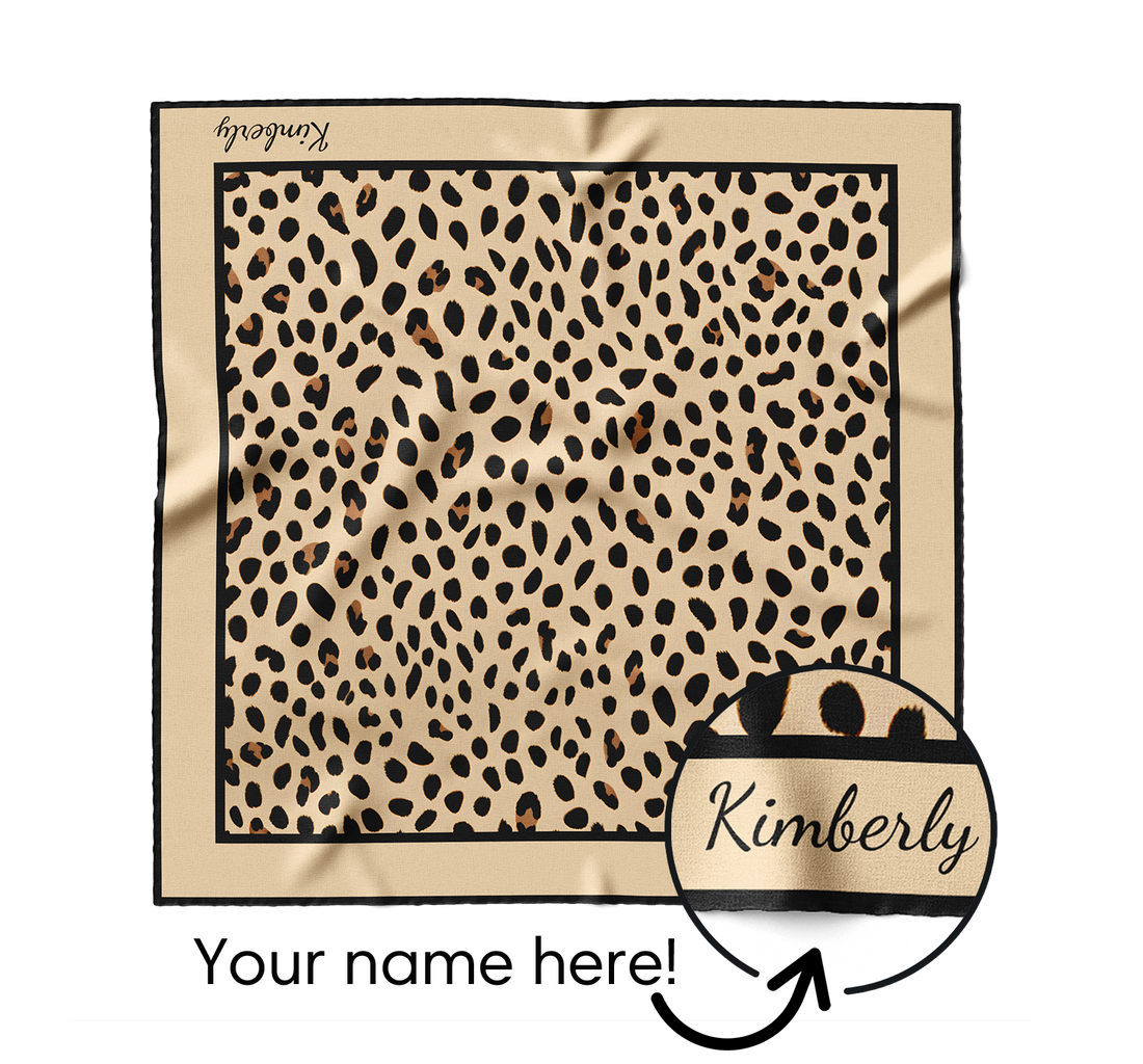 "Cheetah" Square Scarf