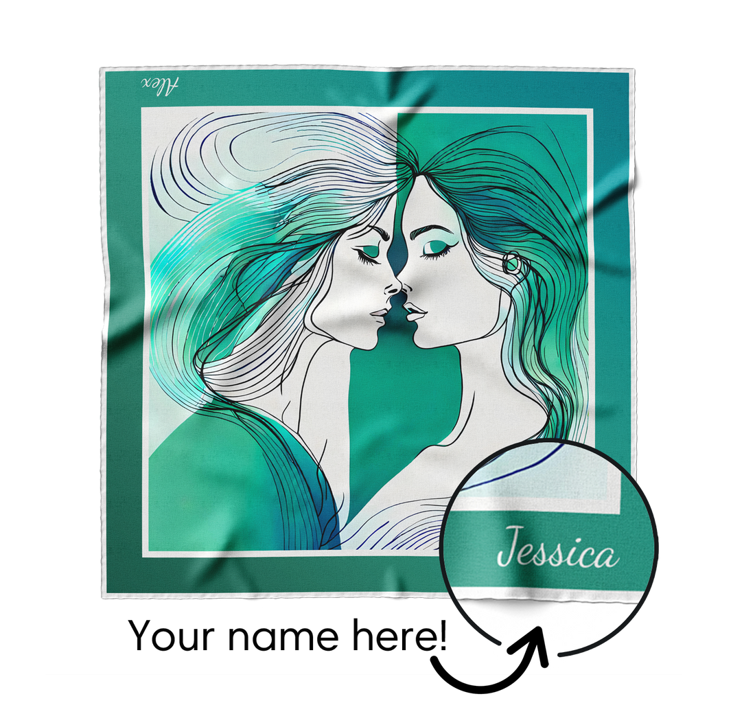 "Connection" Square Scarf