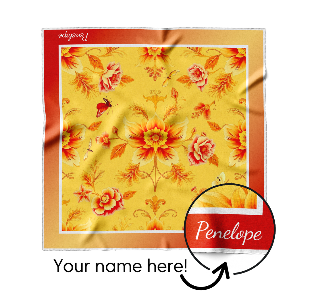 "Featherington" Square Scarf