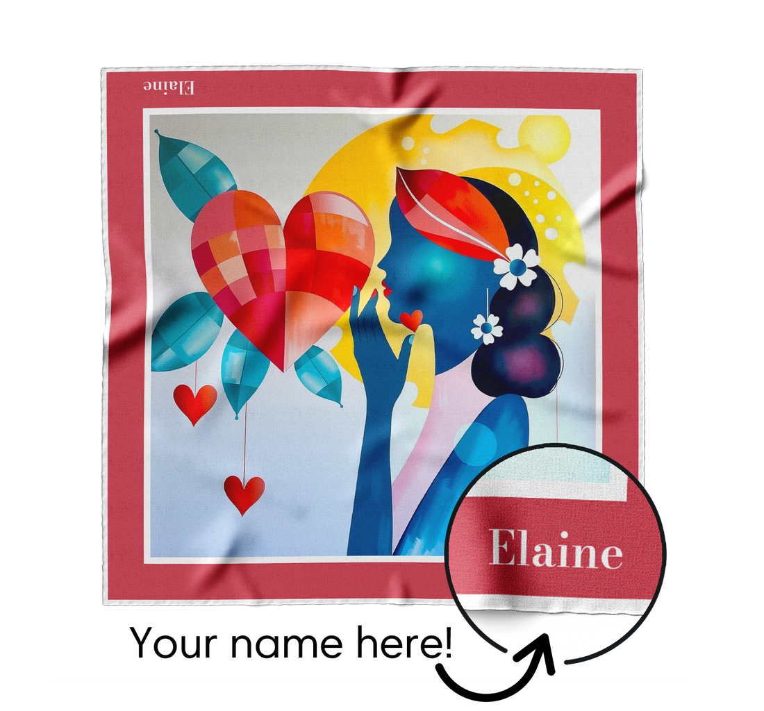 "Femme Fatale" Square Scarf