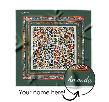 &quot;Floral Mosaic&quot; Square Scarf
