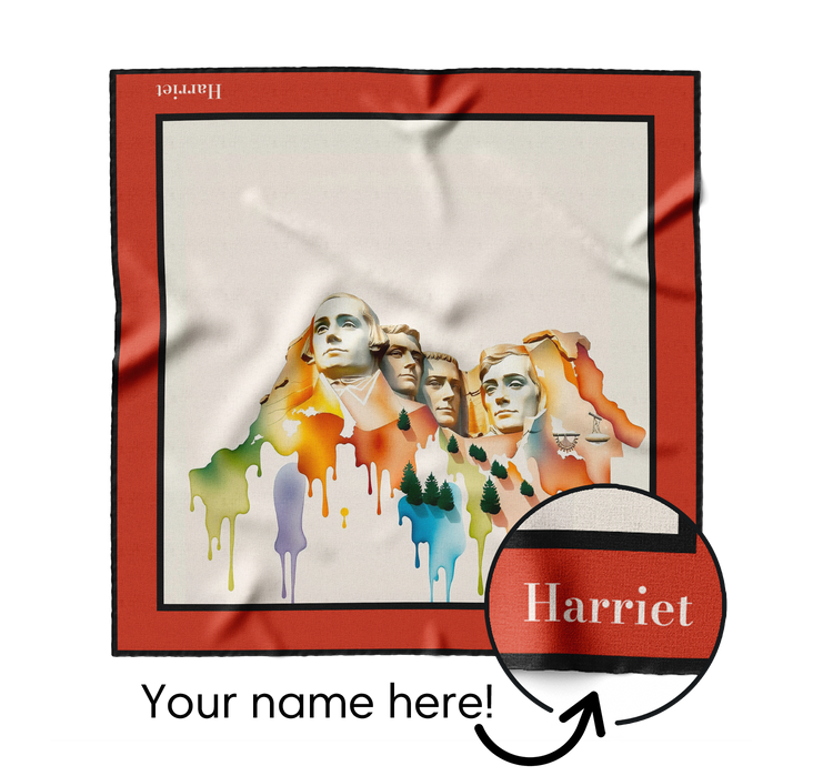 &quot;Founding Fathers in Watercolour&quot; Square Scarf
