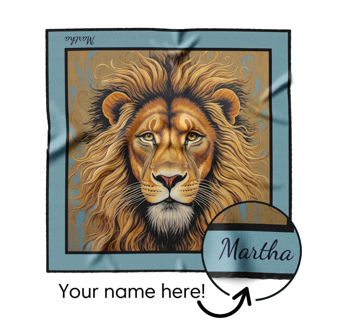 "Jungle King" Square Scarf