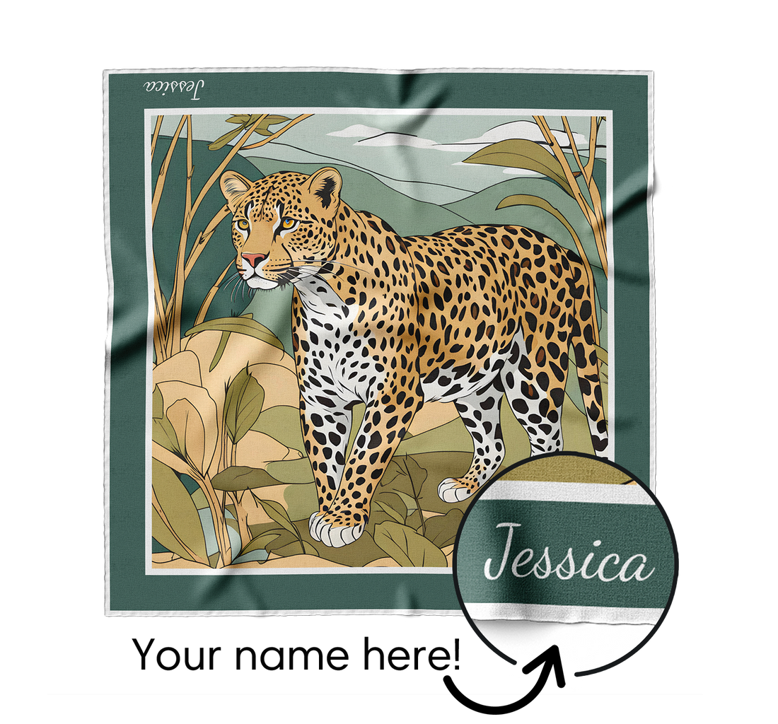 "Leopard" Square Scarf