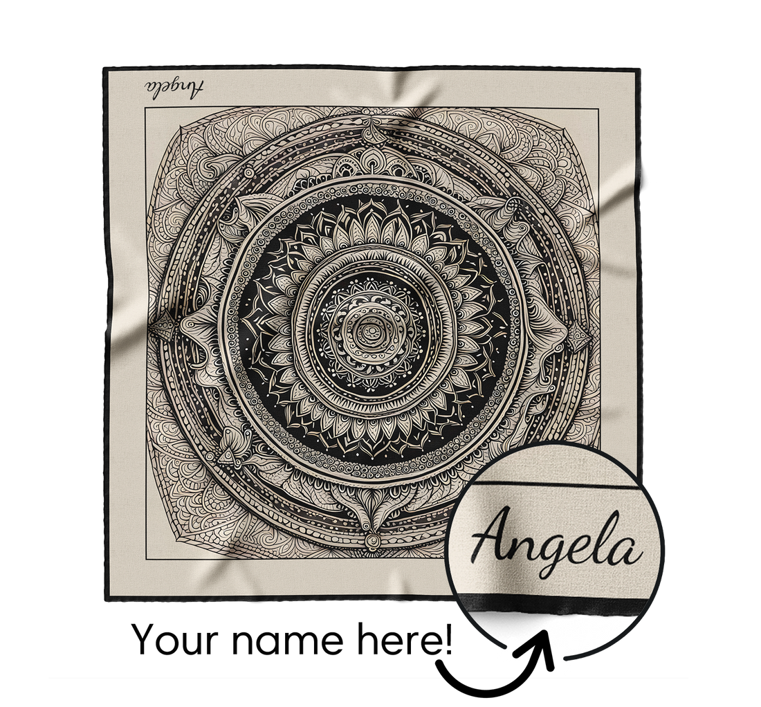 "Mandala" Square Scarf