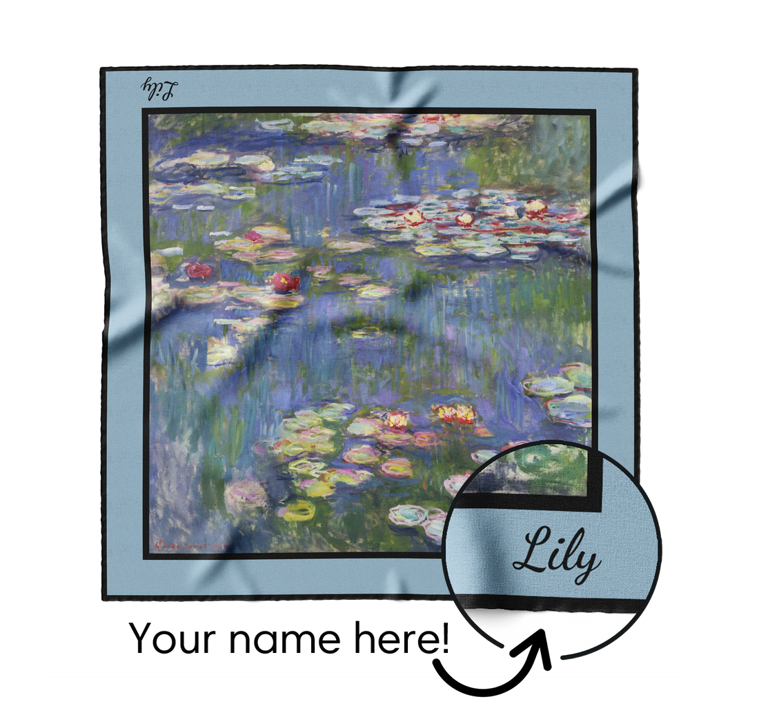 "Water Lillies" Square Scarf