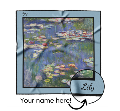 &quot;Water Lillies&quot; Square Scarf