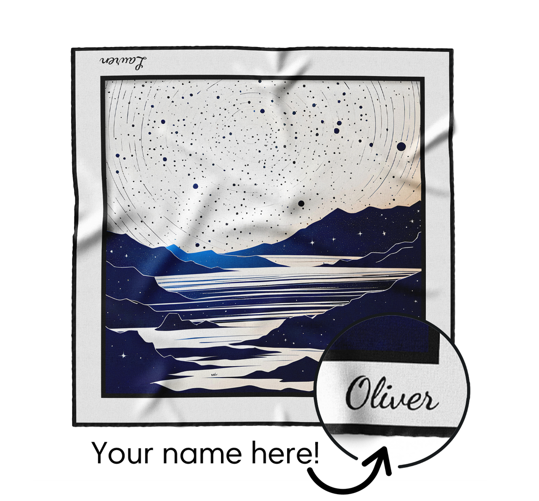 "Moon Lake" Square Scarf