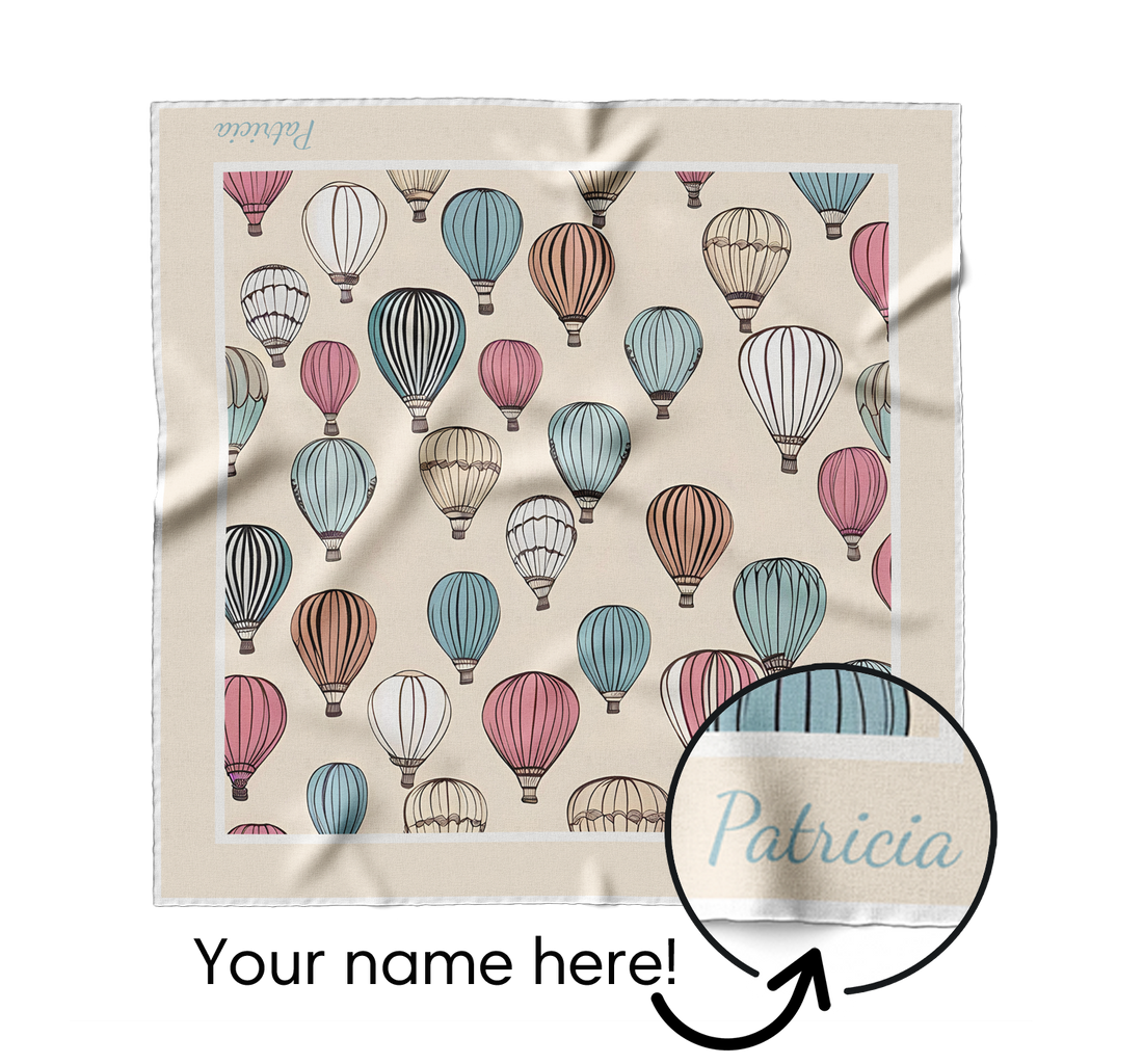 "Pastelle Balloons" Square Scarf