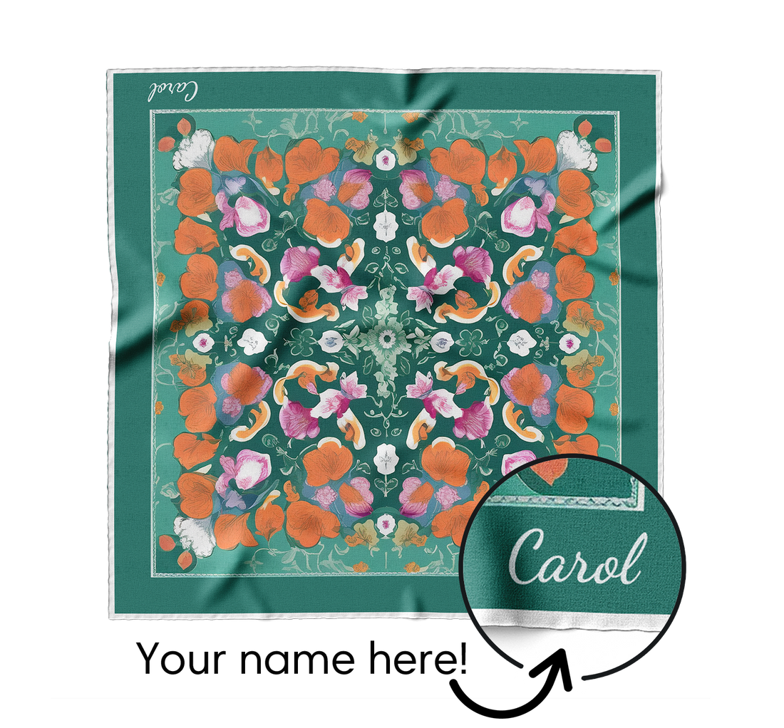 "Petal Dream" Square Scarf