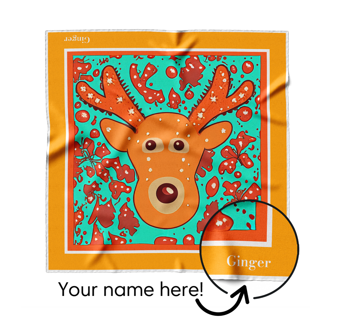 "Rudolph" Square Scarf