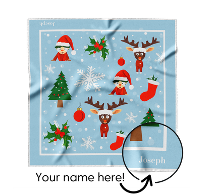 &quot;Rudolph and Friends&quot; Square Scarf