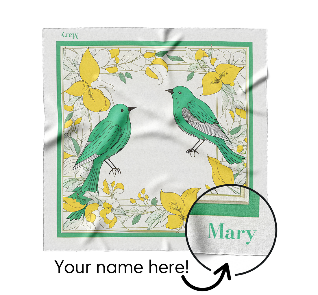 "Songbirds" Square Scarf
