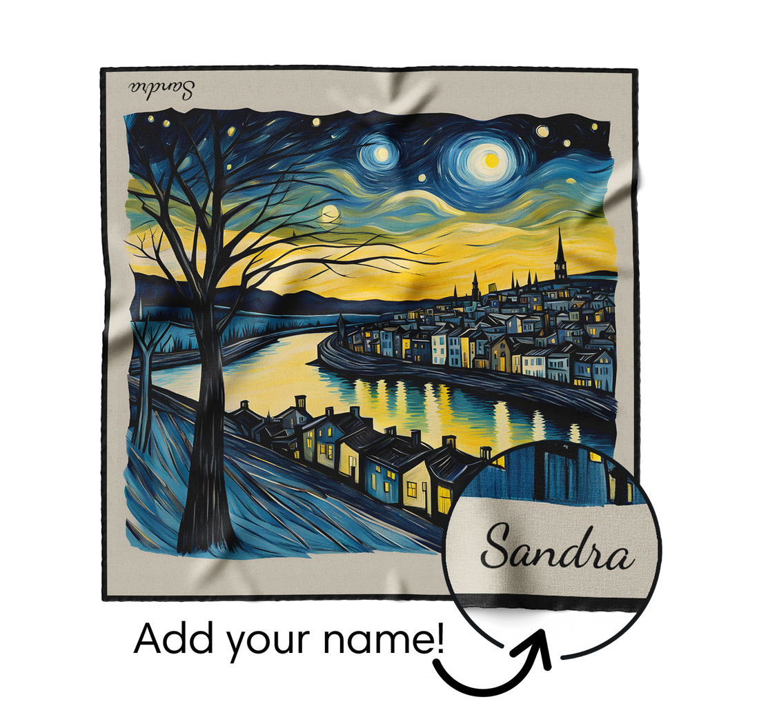"Starry Night" Square Scarf