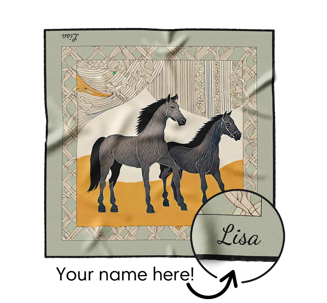 &quot;Wild Horses&quot; Square Scarf