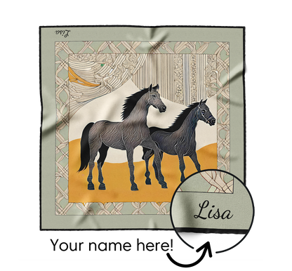 &quot;Wild Horses&quot; Square Scarf