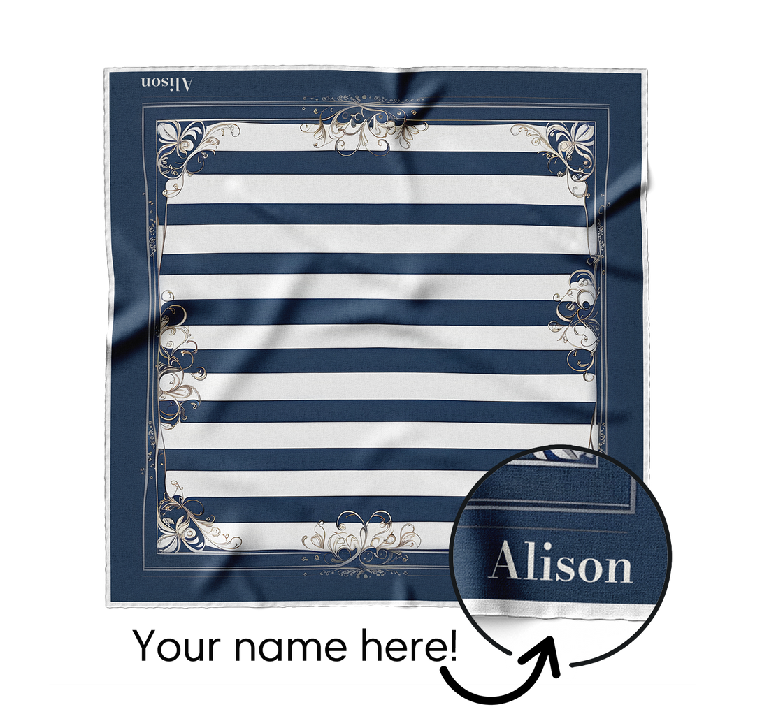 "Yacht Club" Square Scarf