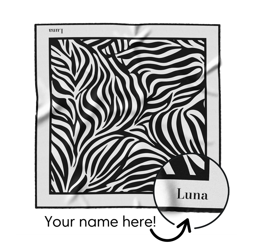 "Zebra" Square Scarf